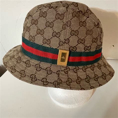 gucci white bucket hat|authentic gucci bucket hat.